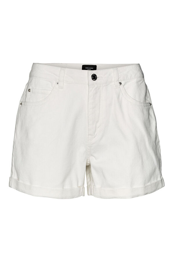 Cortefiel Denim shorts White