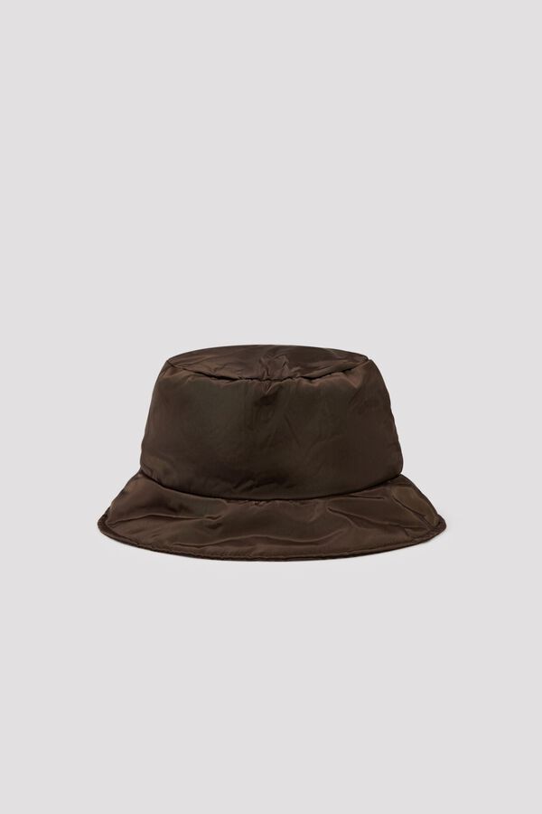Cortefiel Puffer rain hat Beige