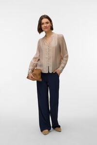 Vero Moda Camisa manga comprida detalhes vazados