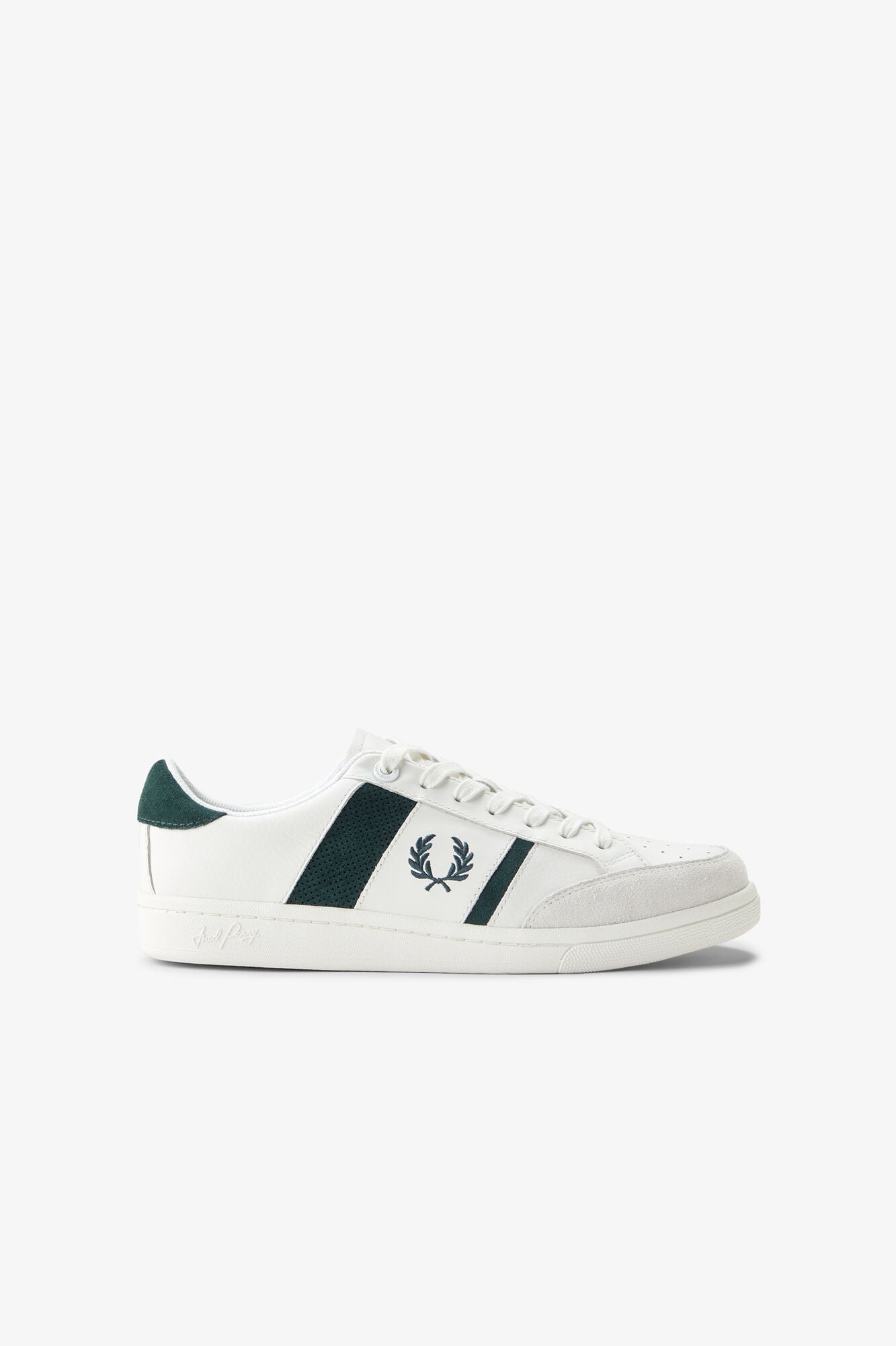 Fred Perry Sneaker B725 em pele/camur&ccedil;a