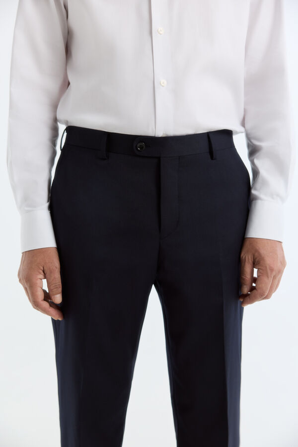 Cortefiel Blazer em tecido inteligente twill Azul