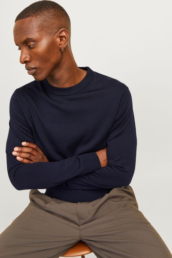 Jack & Jones Camisola relaxed em algod&atilde;o Azul
