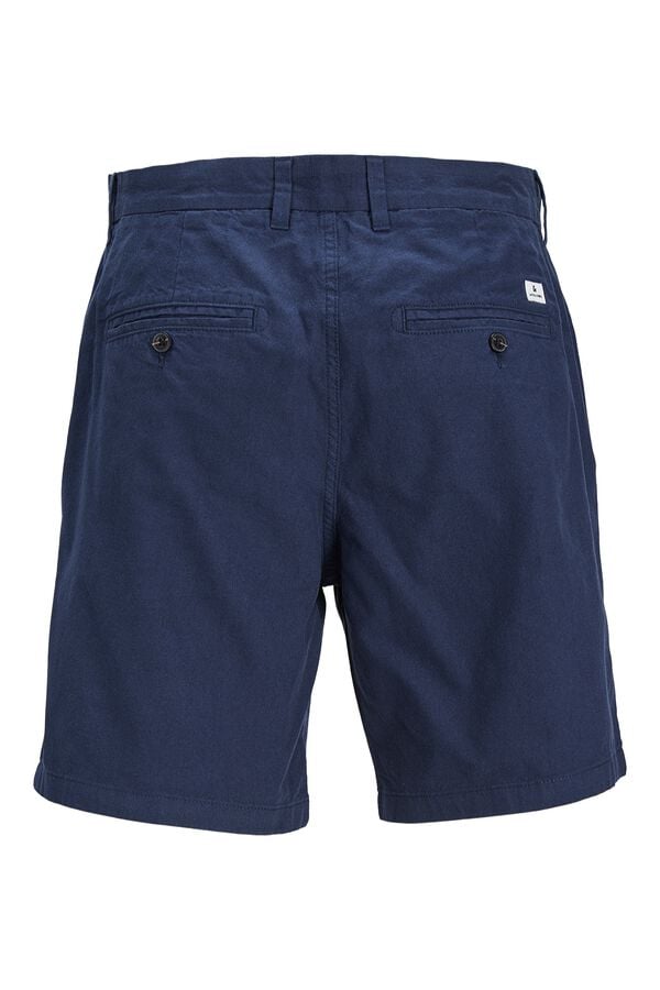 Jack & Jones Bermuda regular fit em linho Azul