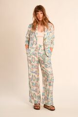 Molly Bracken Cal&ccedil;a comprida de mulher estampada Verde