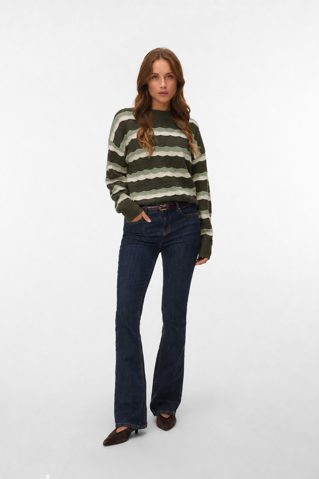 Vero Moda Camisola de riscas onduladas