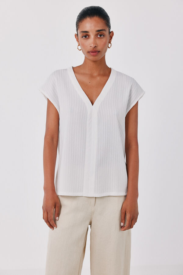 Cortefiel Combined top White