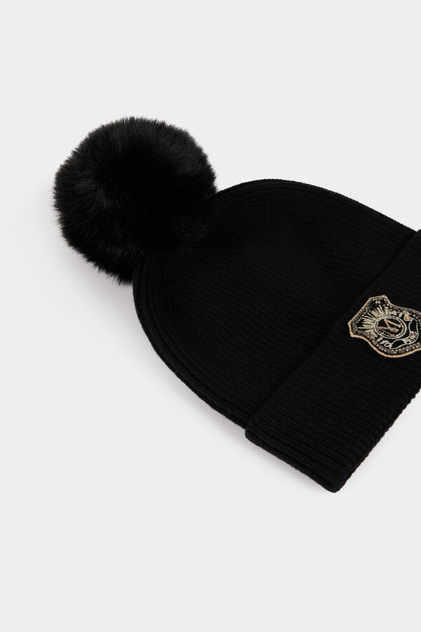 Morgan Boné com pompom Preto