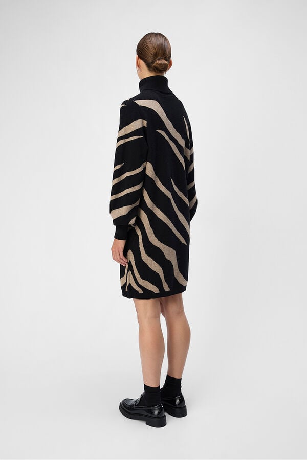 Object Vestido de malha estampado Multicolorido