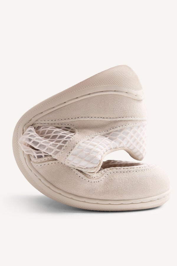 Gioseppo Sapatilhas em pele e rede Branco