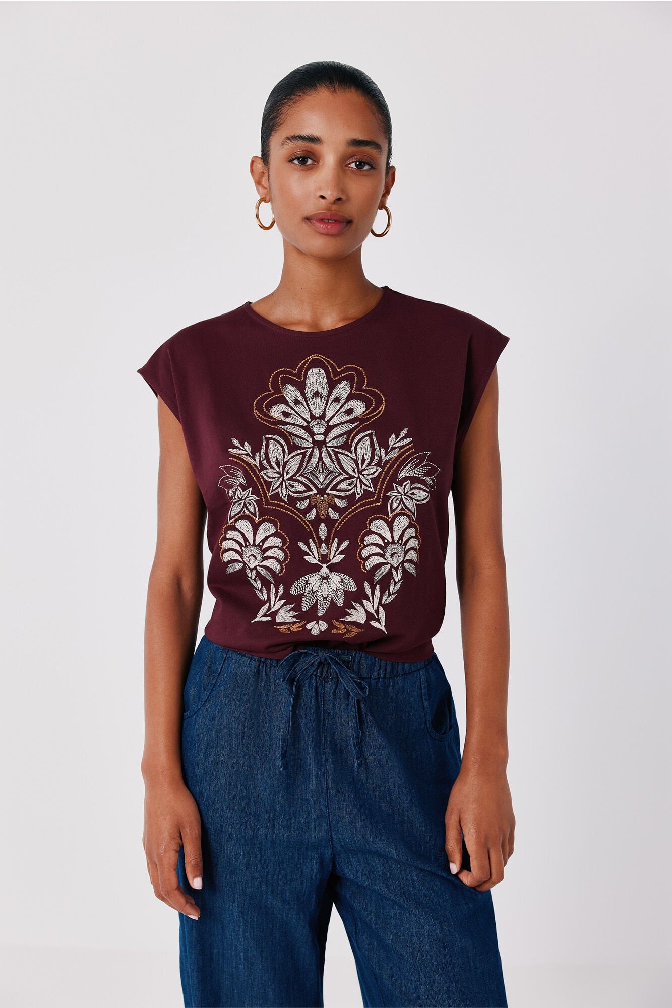 Cortefiel Printed T-shirt