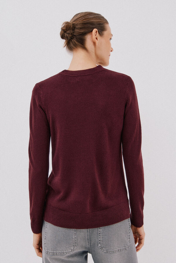 Cortefiel Soft feel jumper Maroon