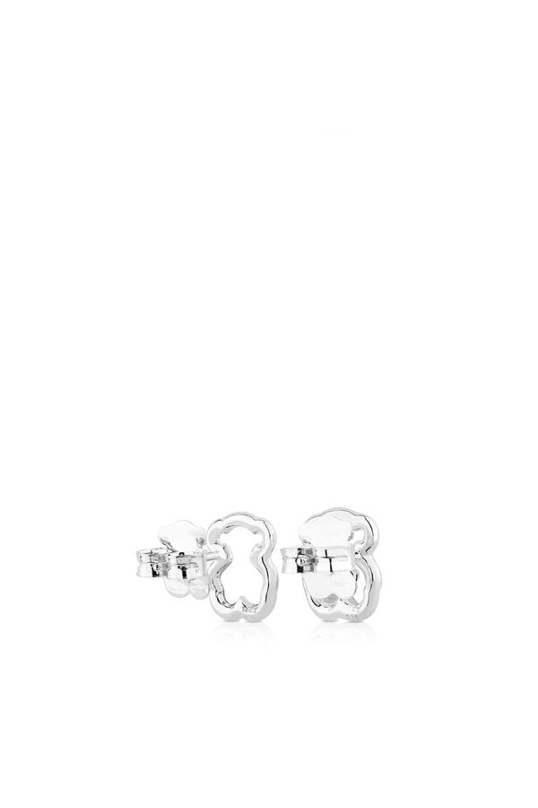 Cortefiel New Carousel silver earrings Grey