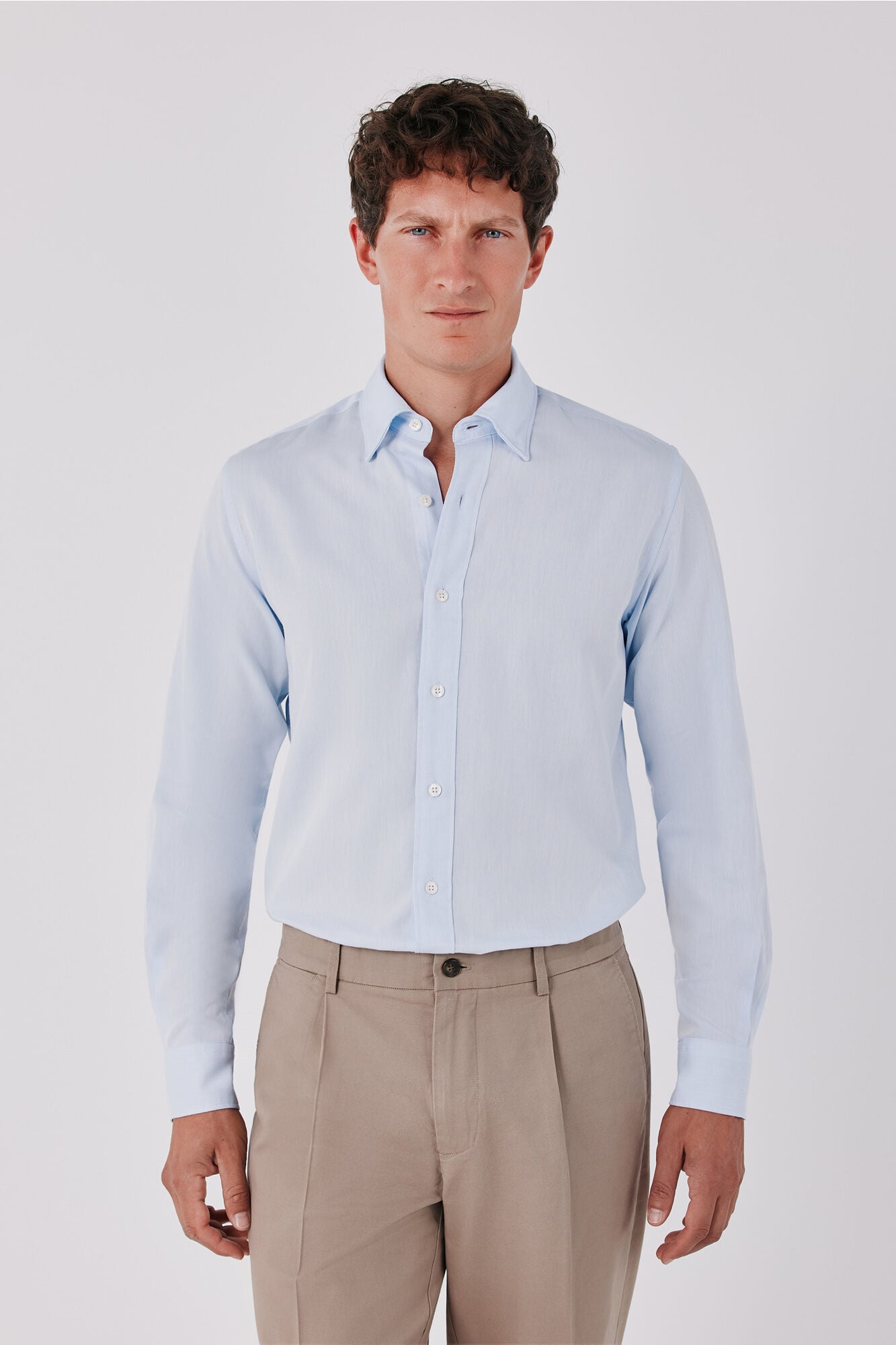 Cortefiel Cotton tencel shirt