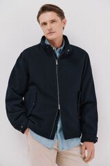 Cortefiel Wool jacket Navy