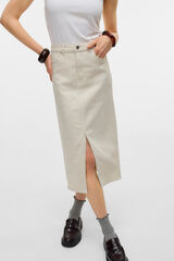 Vero Moda Falda vaquera midi Gris