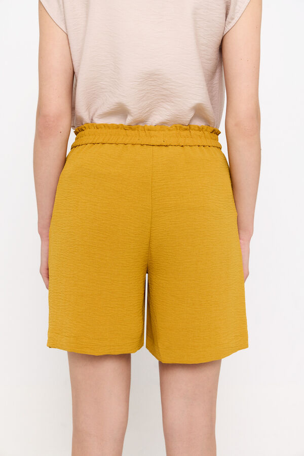 Cortefiel Bermuda shorts with elasticated waist Gold