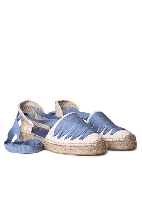 Cortefiel Camping espadrilles with ties Blue