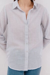 Cortefiel striped cotton shirt