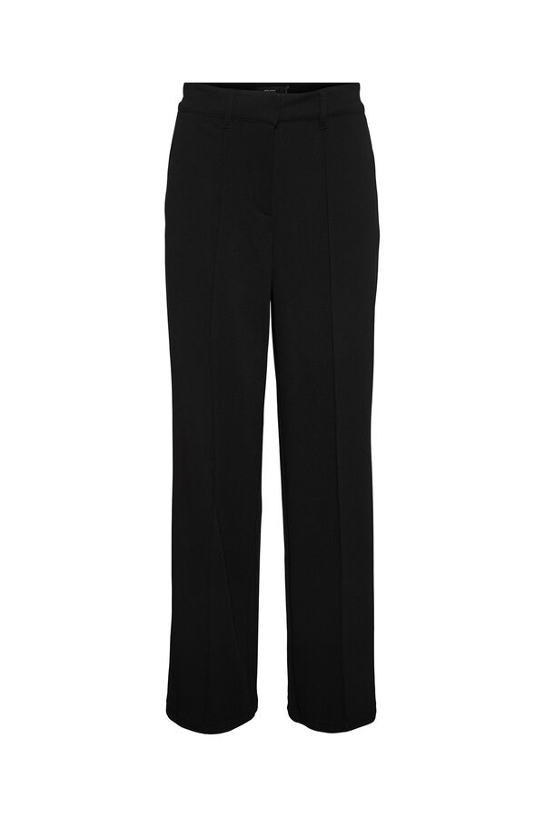 Vero Moda Cal&ccedil;as de perna larga Preto