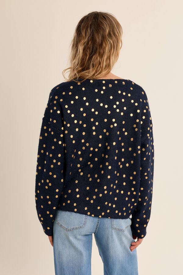 Molly Bracken Casaco de malha estampado Azul