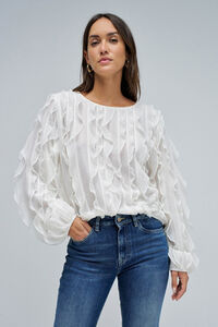 Salsa Jeans Blusa com babados