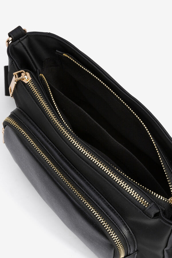 Vilanova Mala transversal com bolsos Preto