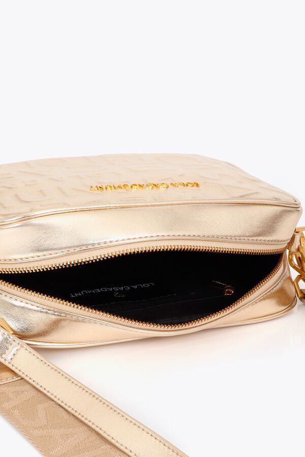 Lola Casademunt Monogram basic crossbody Gold