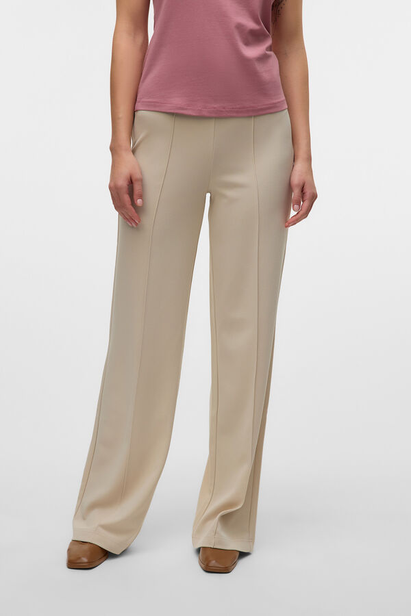 Vero Moda Calça social elástica Cinzento