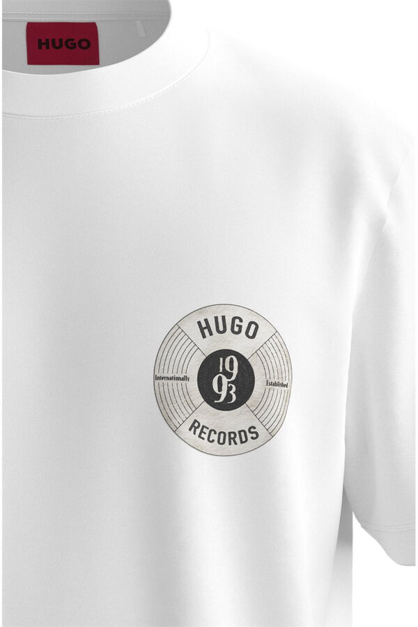 HUGO T-shirt de manga curta Branco
