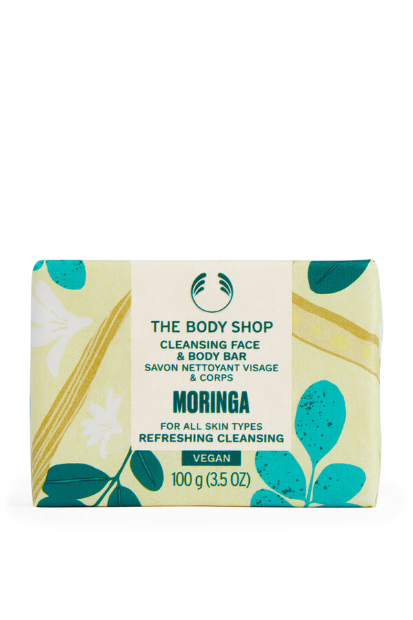 The Body Shop Moringa Solid Face and Body Bar Multicolour