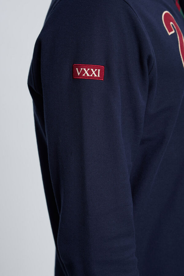 Valecuatro Polo azul marinho modelo cavalo Azul