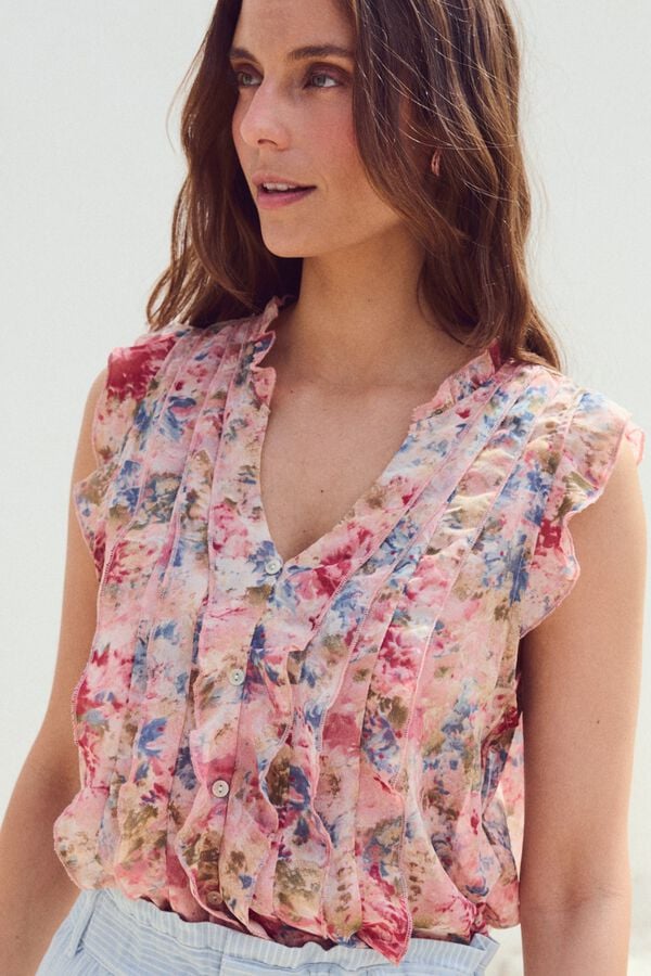 Pol&iacute;n Et Moi Camisa de flores Olga Subiu