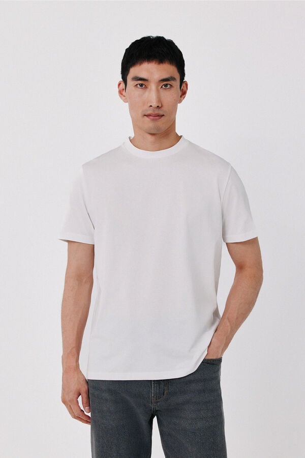 Cortefiel T-shirt refinada Branco