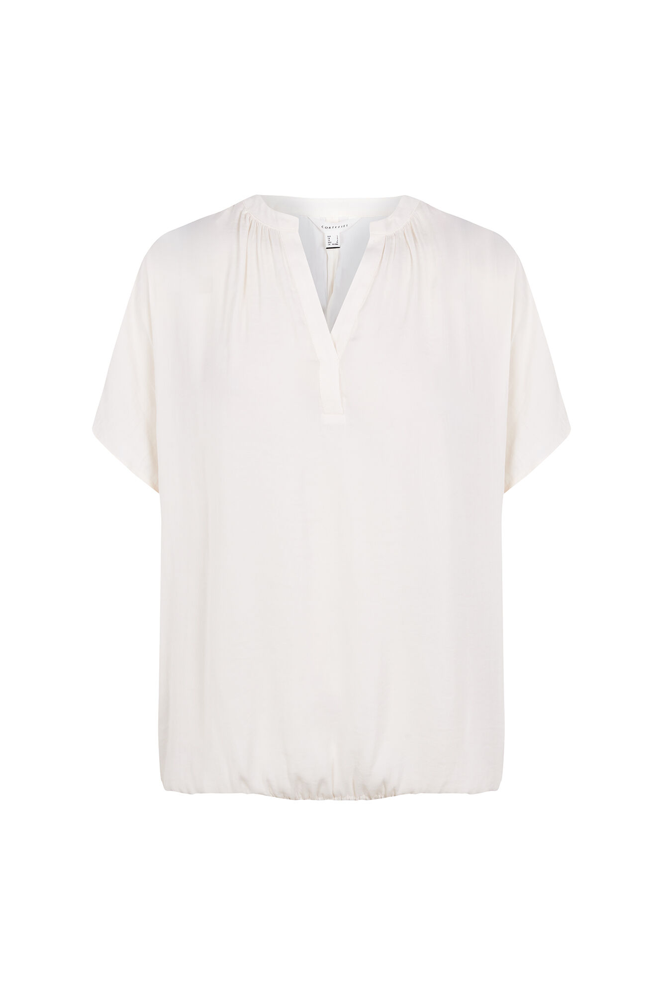 Cortefiel Blusa acetinada de manga curta