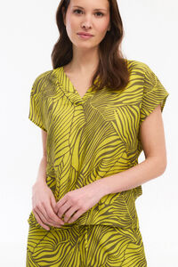 Vila Blusa estampada com viscose