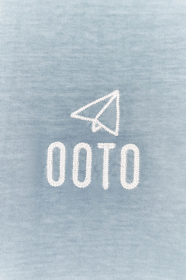 OOTO Camiseta com logo lavado OOTO Azul