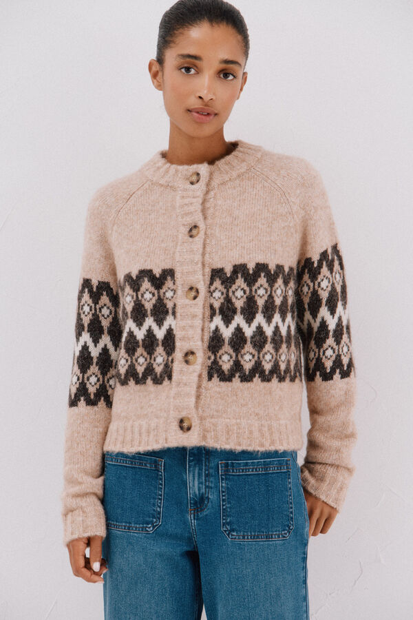 Cortefiel Positional Greek jacket Beige