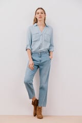 Cortefiel Jeans de corte fácil Azul