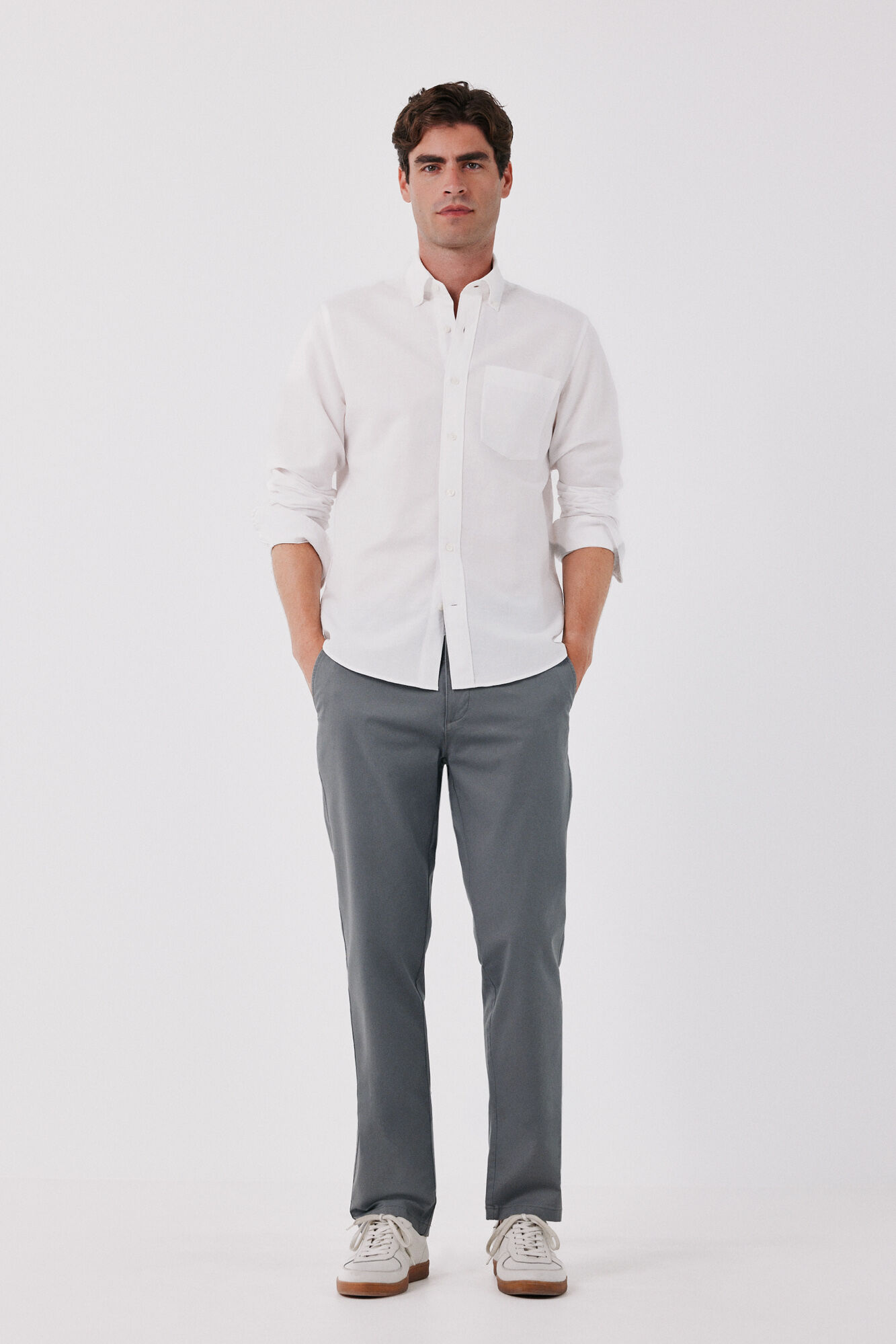 Cortefiel Camisa lino lisa