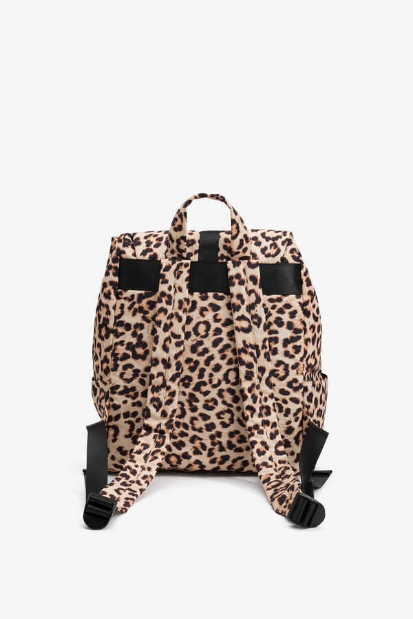 Vilanova Mochila animal print Beige