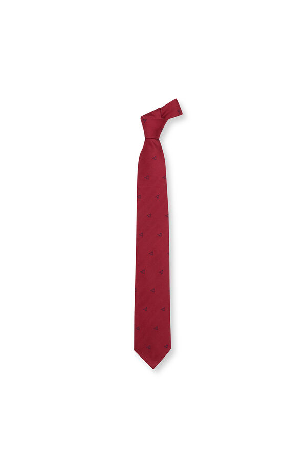OOTO Natural silk tie Maroon