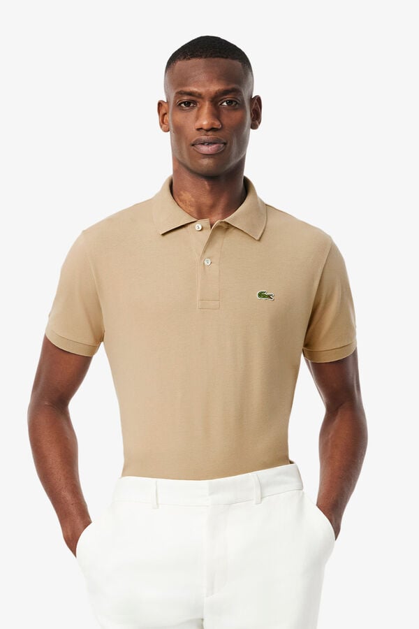Lacoste T-shirt de manga curta Tostado