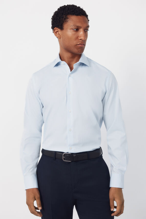 Camisa vestir lisa fácil plancha
