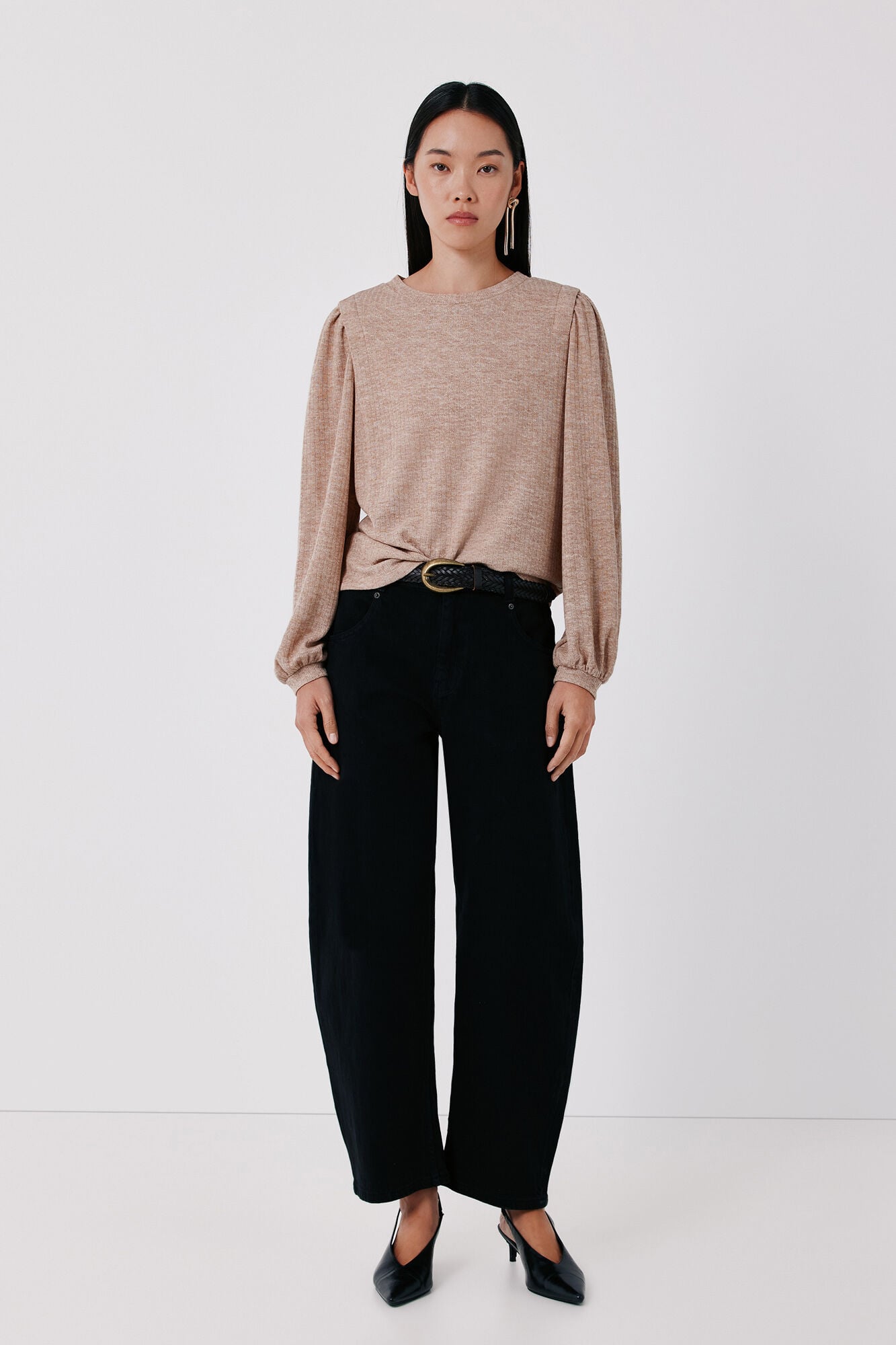 Cortefiel Shoulder pleat T-shirt