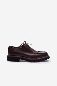 Cortefiel Lace-up rubber-soled shoes Dark brown