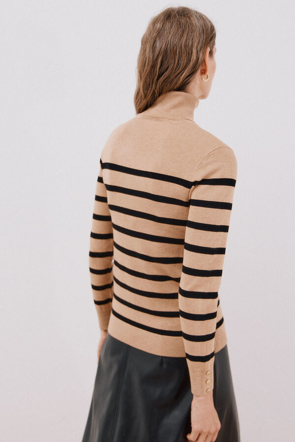 Cortefiel Jersey manga larga Beige