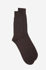 Cortefiel Plain dress socks Dark brown