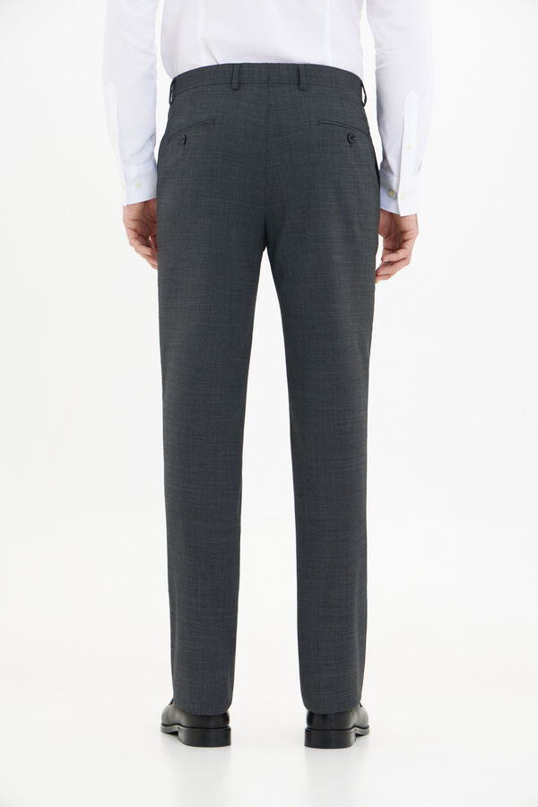Cortefiel Grey slim fit trousers Grey