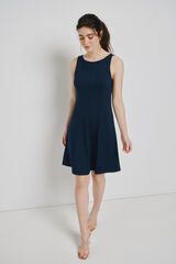 Vero Moda Vestido curto peplum Azul
