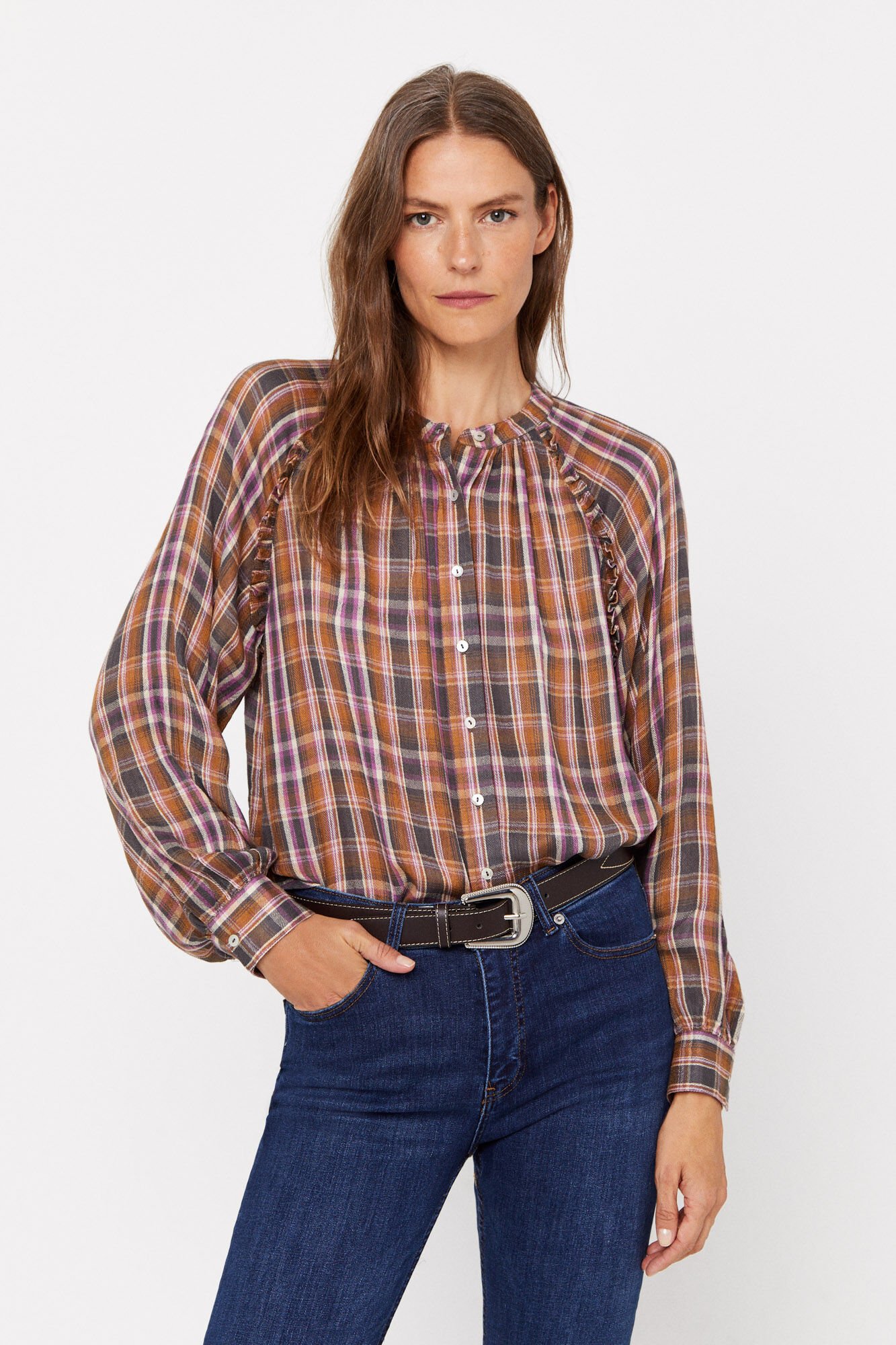 Camisa cuadros Blusas de mujer Cortefiel